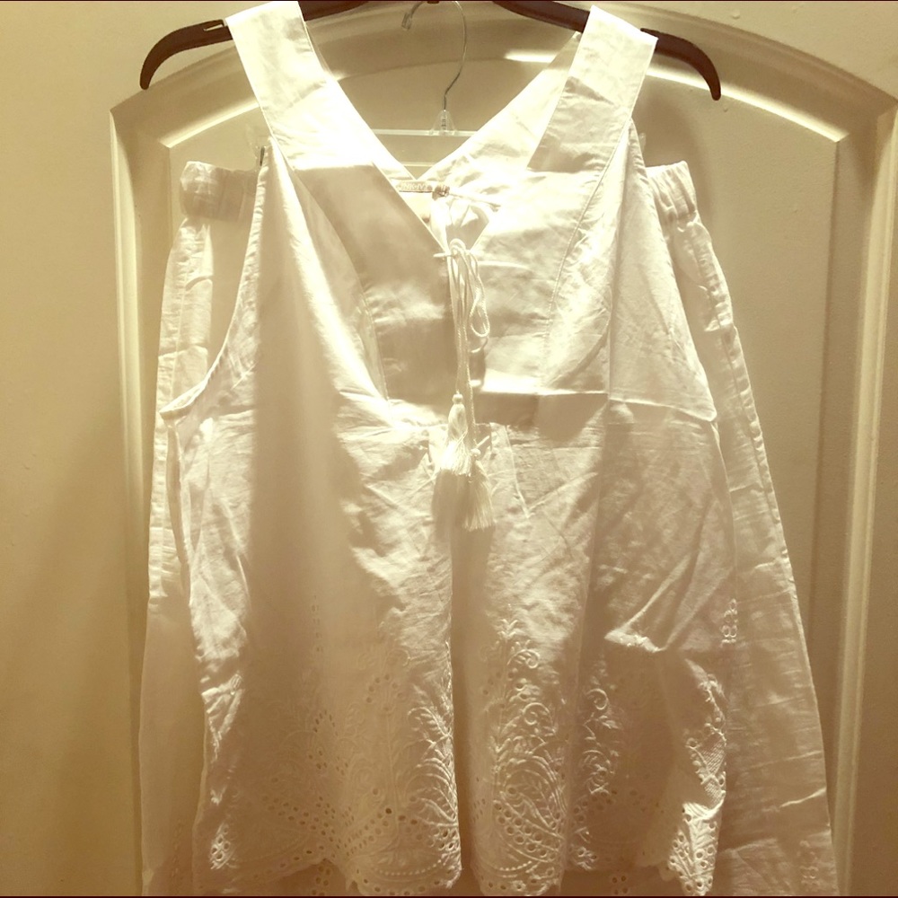White Pajama Set